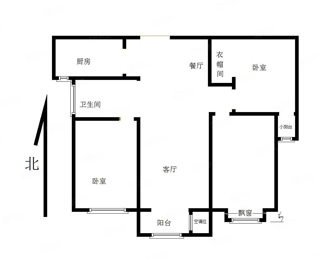 朝阳首府一期户型图图片