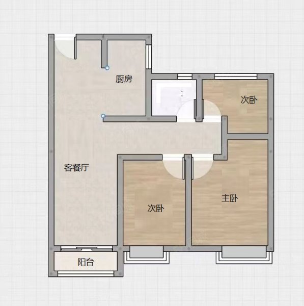 和美尚苑3室2厅1卫91.88㎡南北53.7万