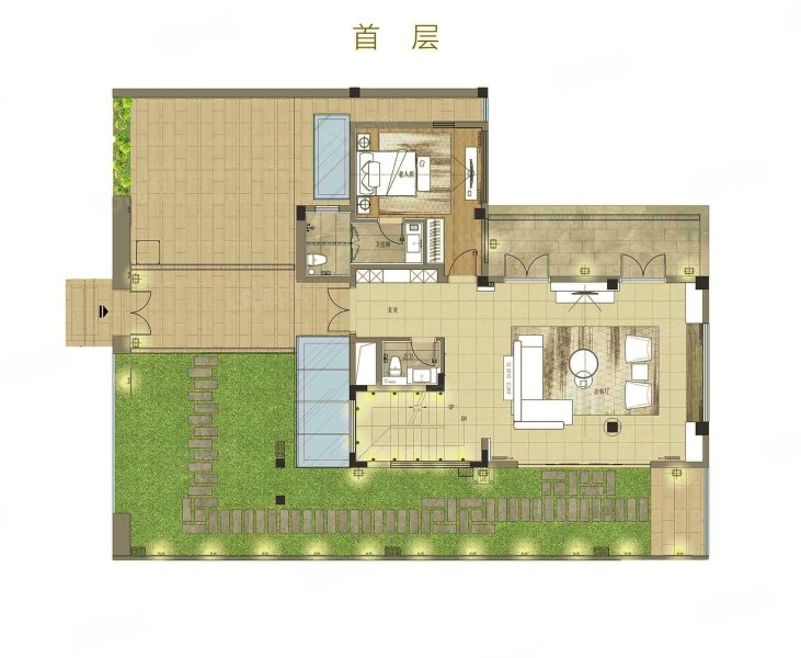 水岸君悦5室3厅7卫180㎡南北2420万