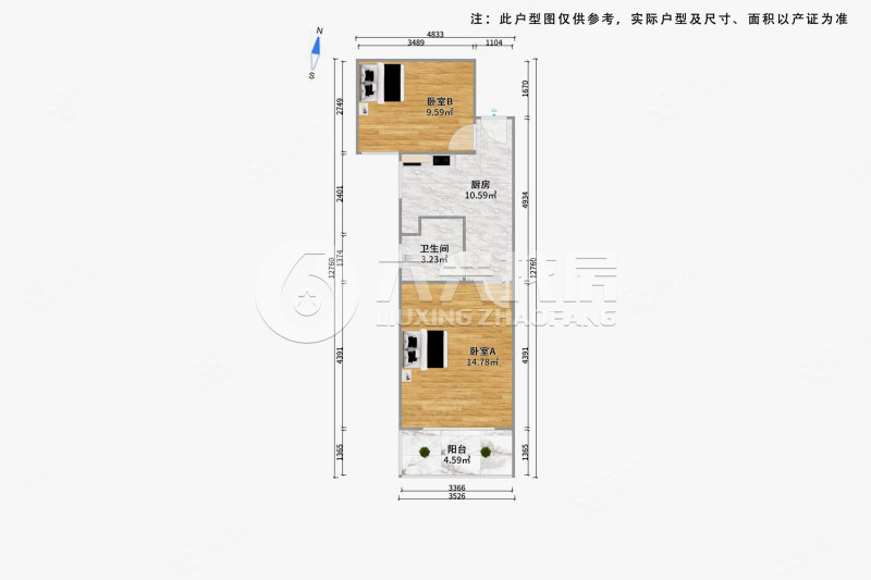 包运大厦2室1厅1卫61.49㎡南436万