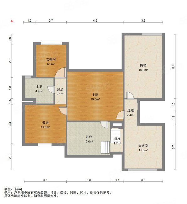 万科四季花城北区4室2厅2卫160㎡南北310万