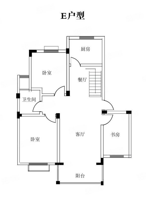 汇景国际花园3室2厅1卫106㎡南北106万