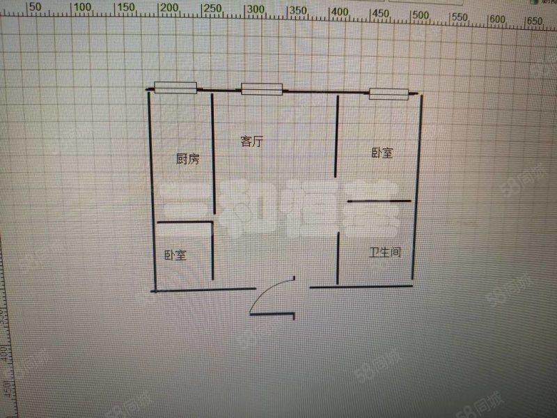 嵩森平安里2室1厅1卫59.34㎡南北29万