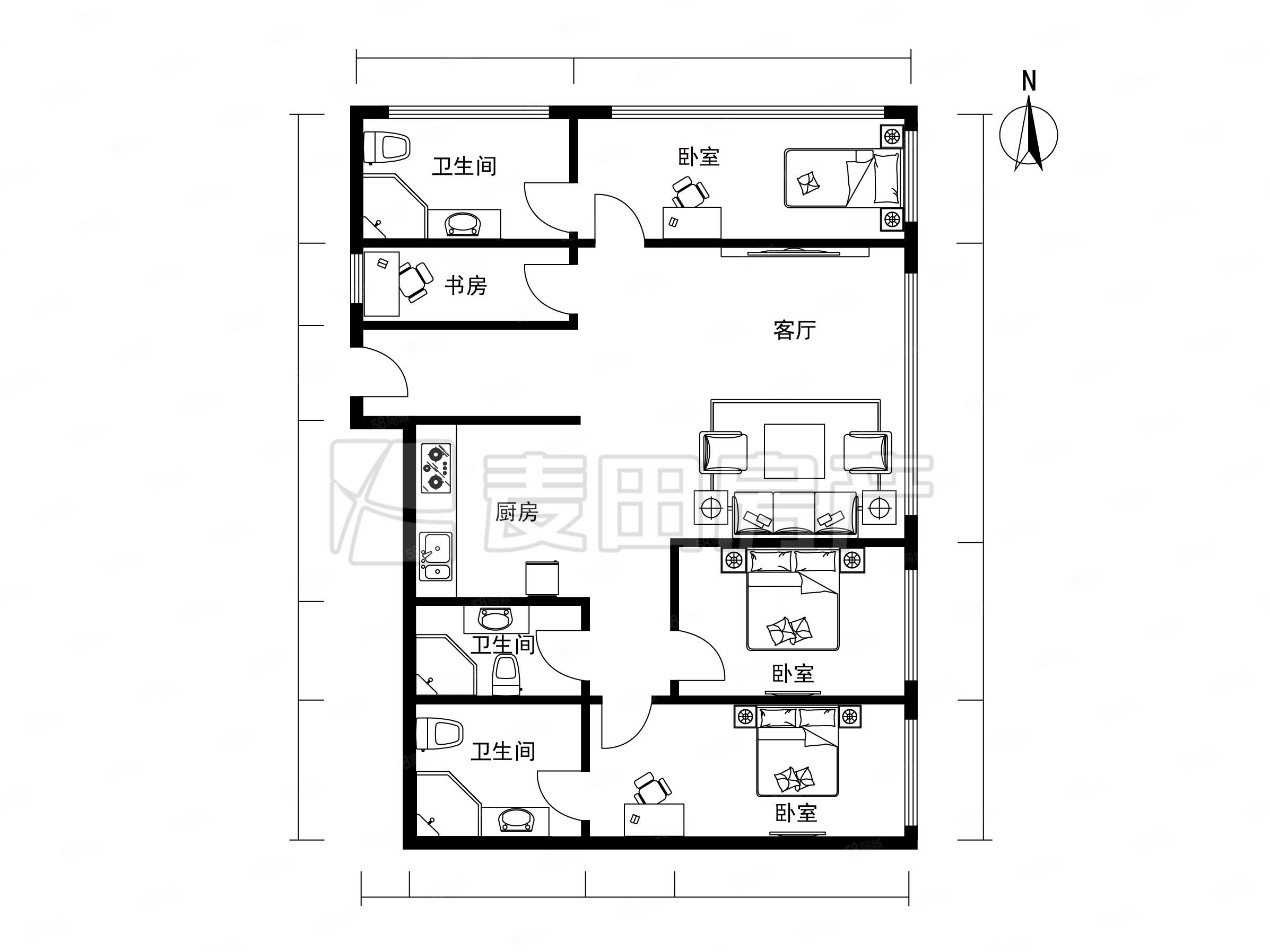 成交同户型 主做东城区 全新房 一天为住 给周期,长安太和-北京58同城
