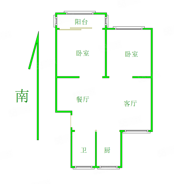 月秀花园(40-141)2室2厅1卫89.5㎡南130万