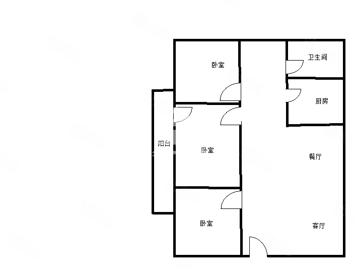 建兴园3室2厅1卫80㎡南北50万