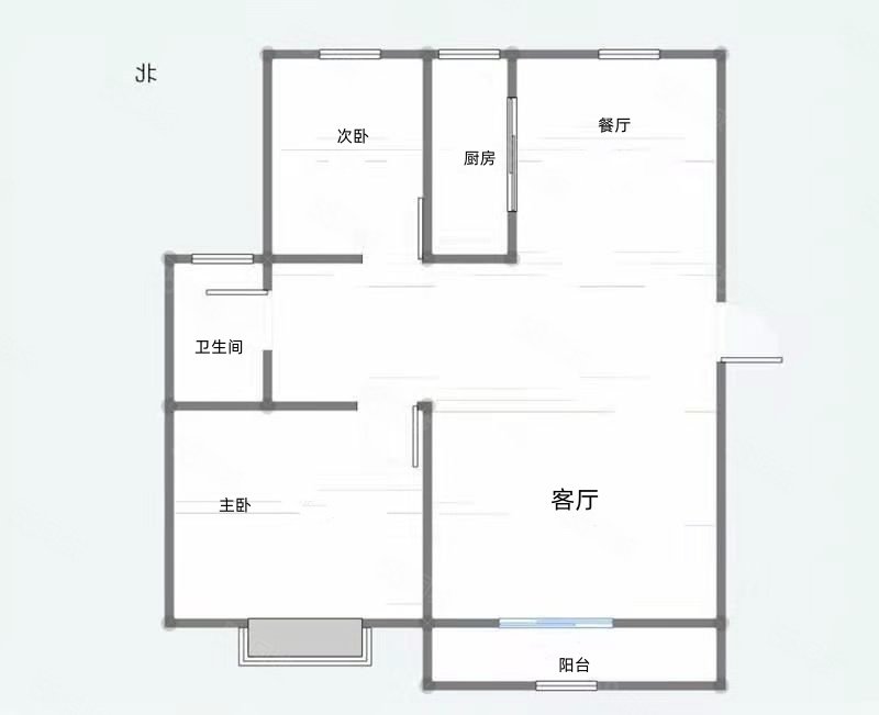 珠江丽景2室1厅1卫81㎡南北24.8万