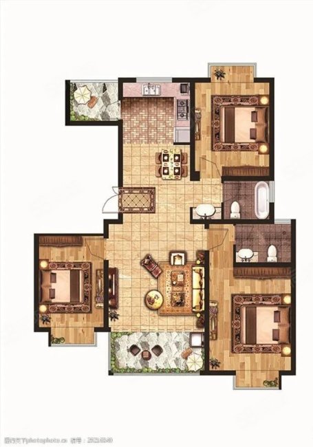 东润万象城4室2厅2卫139㎡南北69.98万