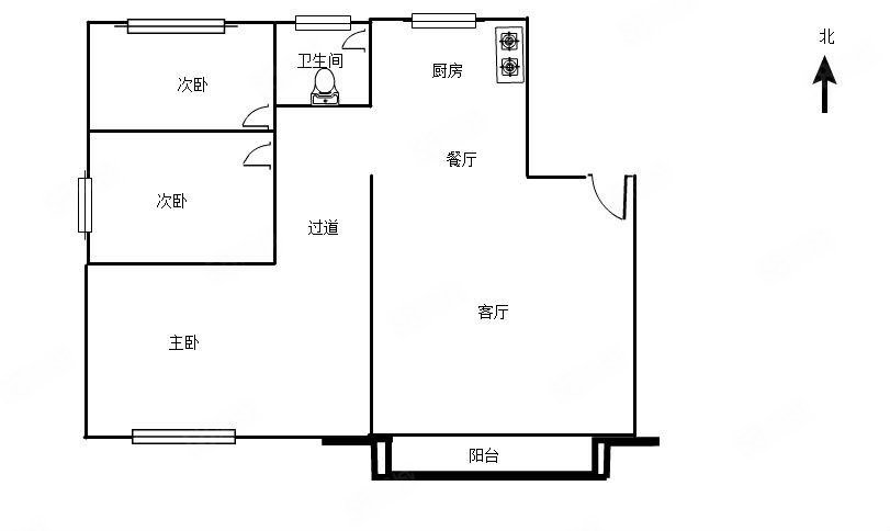 步阳江南甲第(一期)3室2厅2卫114.85㎡南北100万