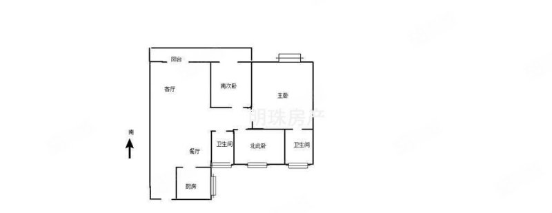 锦绣华庭3室2厅2卫120㎡南北40万