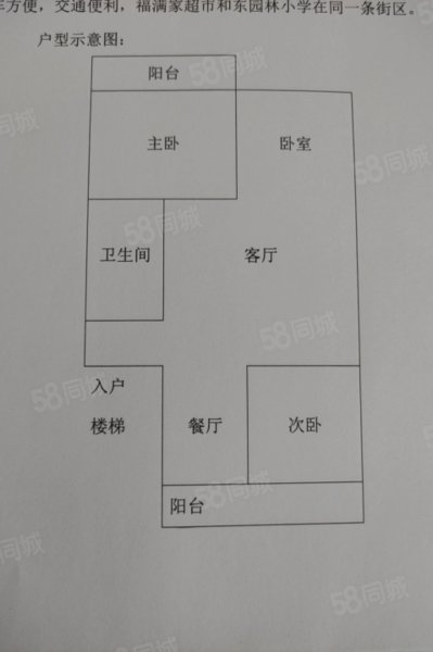 农机集资楼3室2厅1卫92.55㎡东南60万