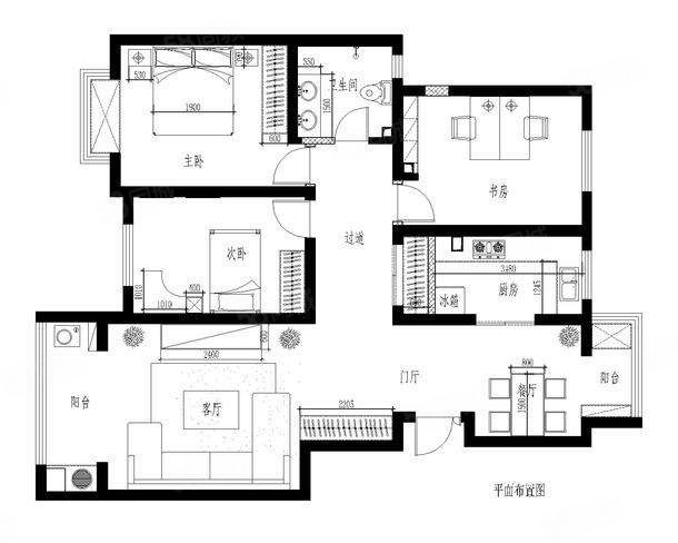 凤苑3室2厅1卫175㎡南北65万