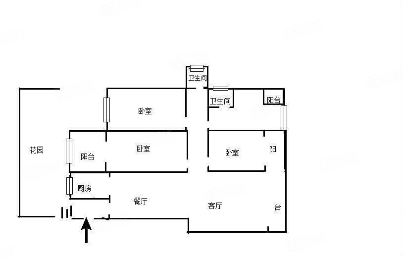 港中旅公元6室2厅3卫180㎡南北199万