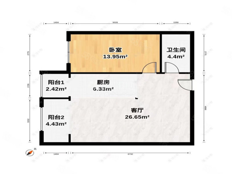 哈电春江家园(二三期)1室1厅1卫86㎡南78万