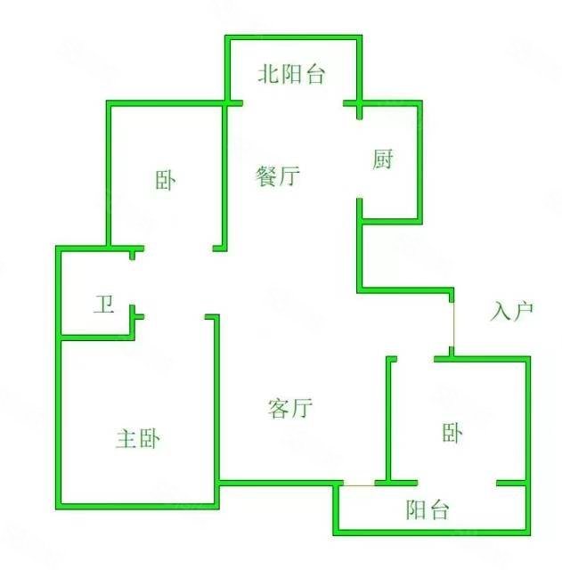 华惠名苑3室2厅2卫130.33㎡南北83万