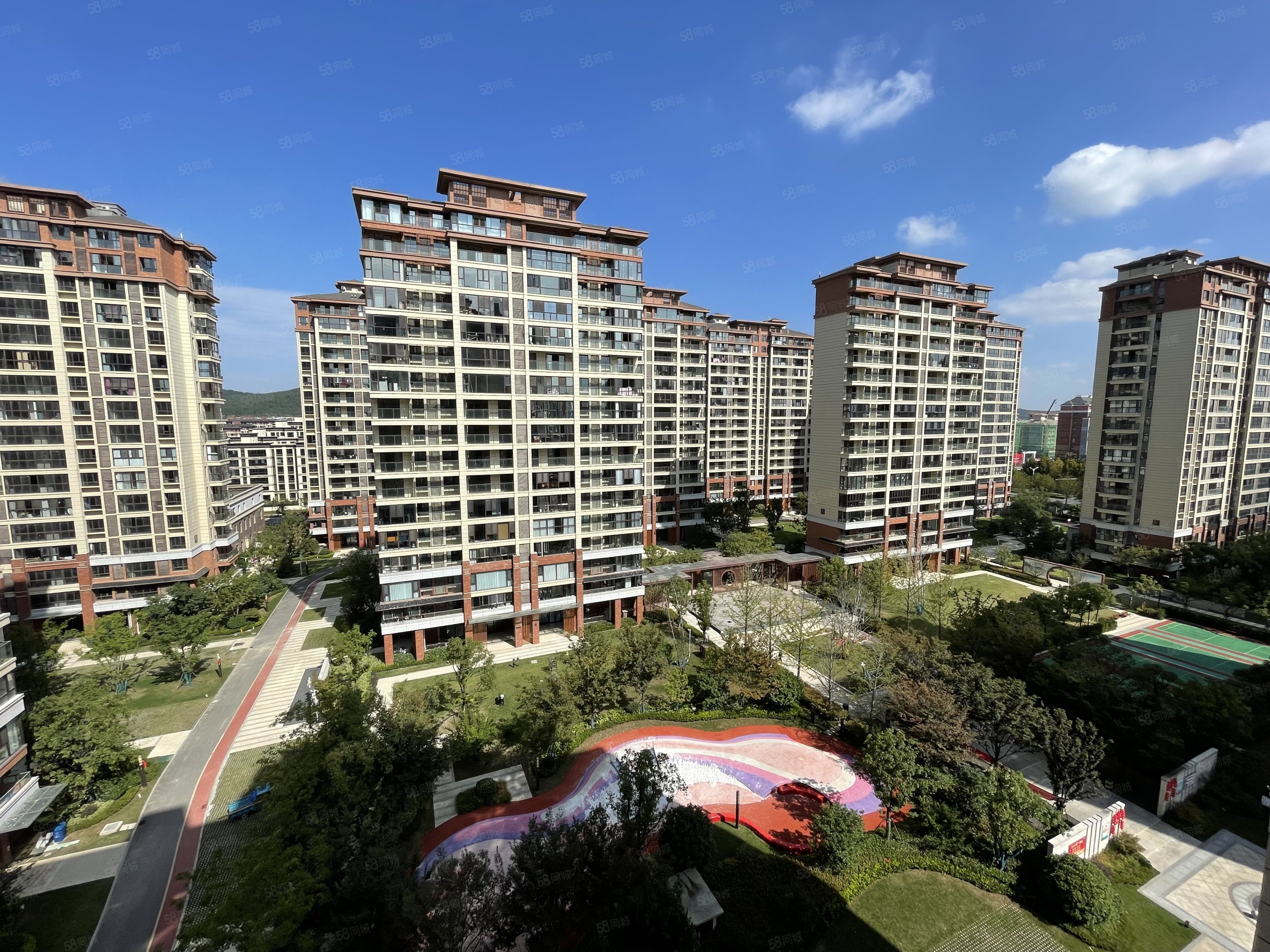 视野开阔动静分开全明通透双南阳台公园环绕,万创御香山-淮南58同城