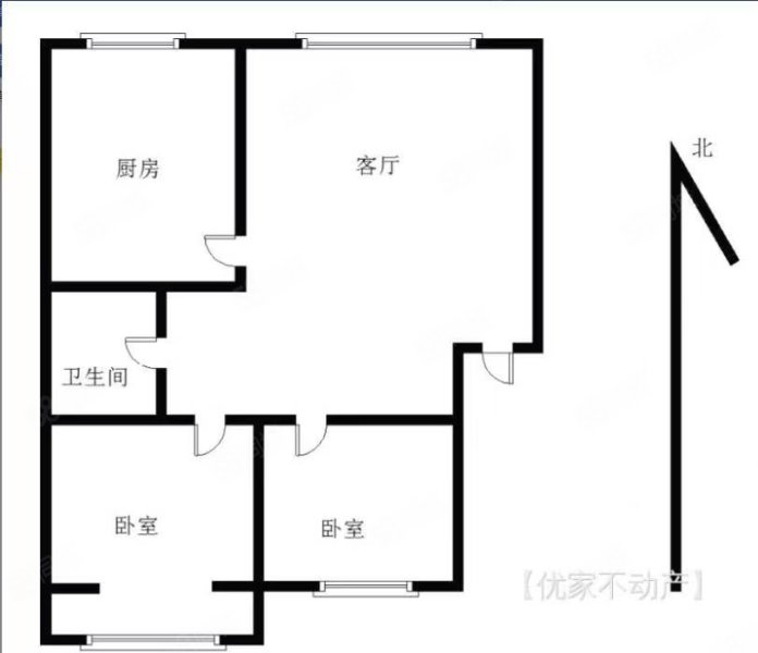 金盾花苑2室1厅1卫86㎡南北35.8万