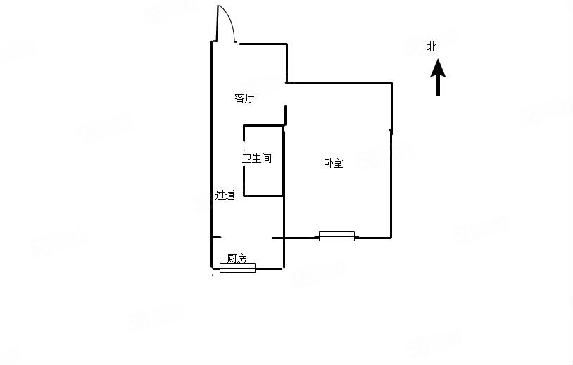 明华新村1室2厅1卫48.58㎡南36万