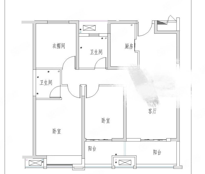金泰尚城3室2厅2卫113.24㎡南北79.8万