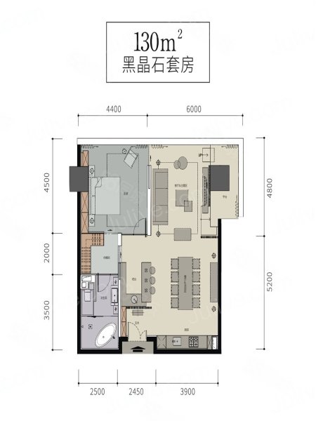 JRFANTASIA花漾锦江1室2厅1卫86㎡东北195万