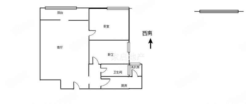 恒大绿洲2室2厅1卫95㎡南63万