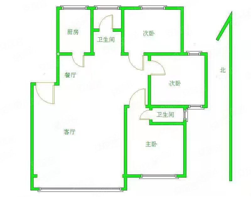 帝苑锦城3室2厅2卫130㎡南北86万