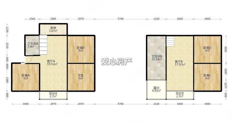 莲花居住区四号小区5室3厅2卫92.99㎡南北118万