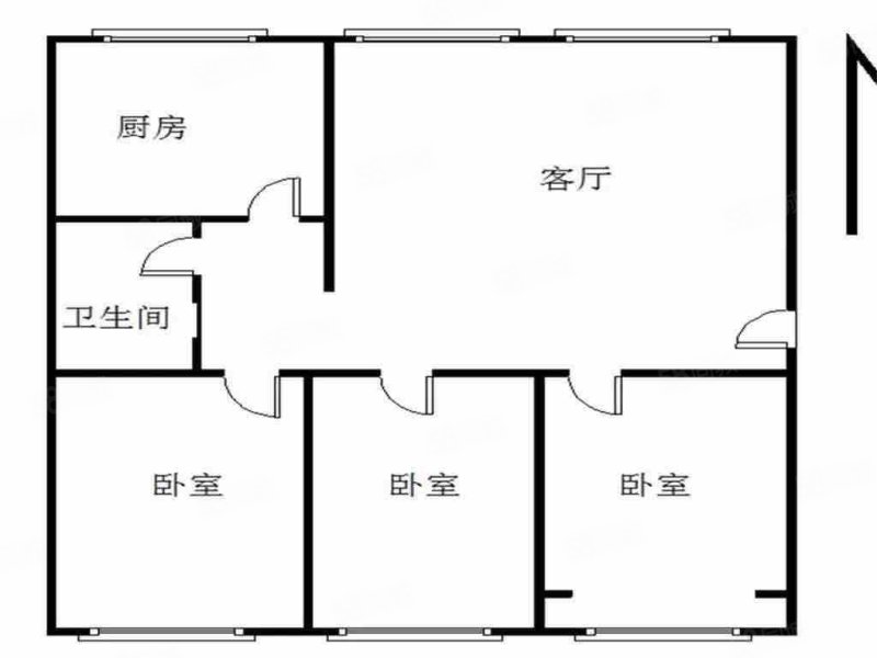 贾家营社区(平度)3室1厅1卫102㎡南65万