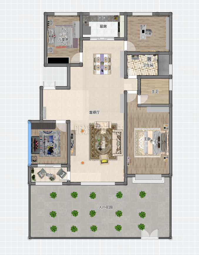 带地下室负一层h户型 原房未住环境配套好,紫宸名郡(别墅)-潍坊58同城