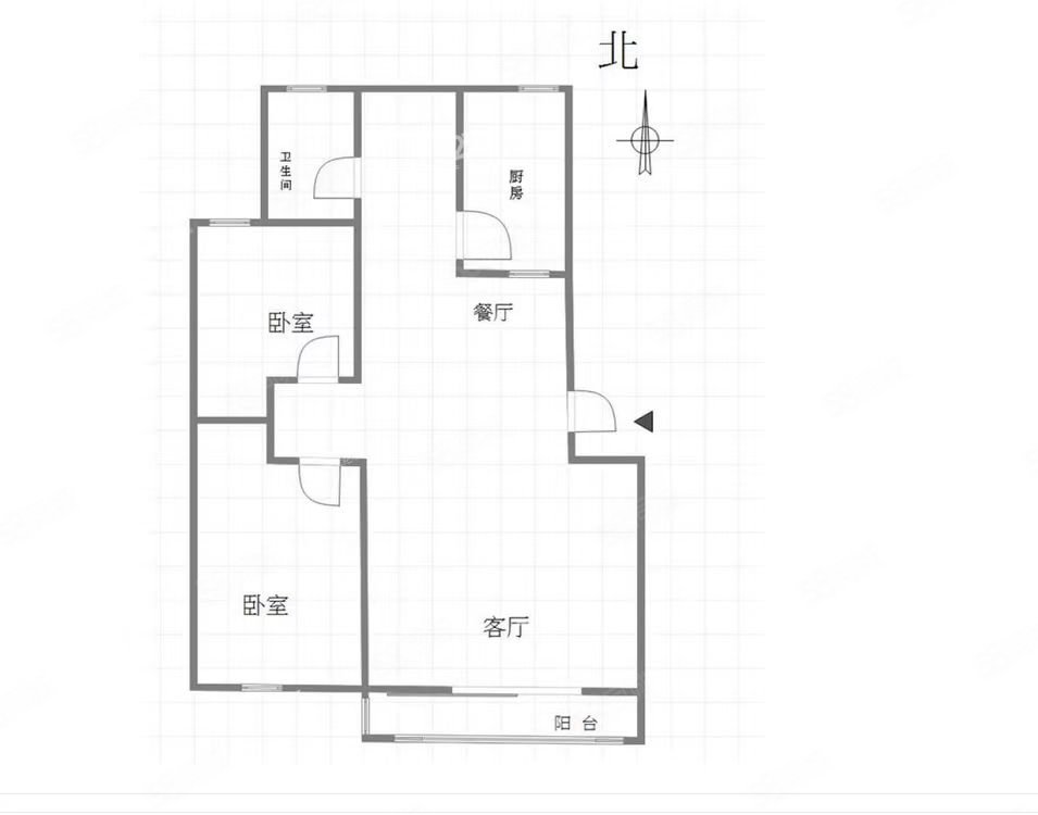 钢山花园3室2厅1卫90㎡南北39万