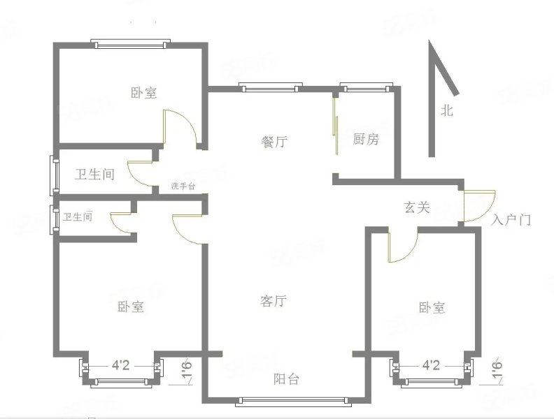 碧桂园领誉3室2厅2卫128㎡南北106万