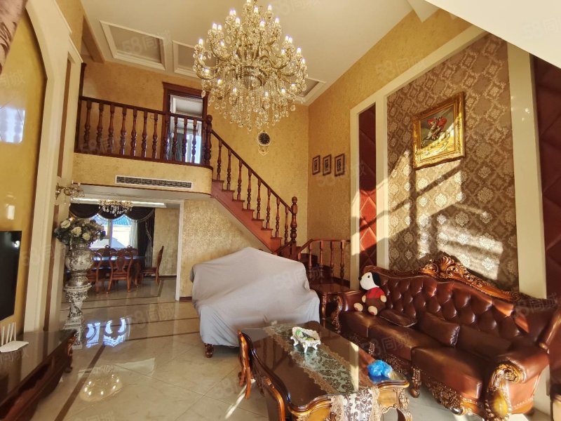 名尚复式豪华装修 客厅挑高6米 一梯一户,名尚国际社区-淄博58同城