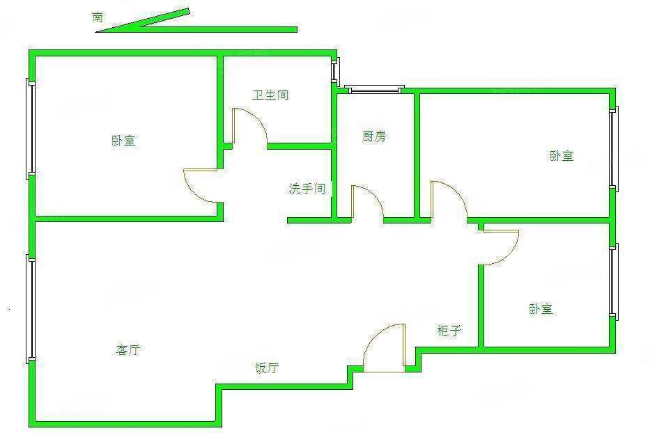 城建萬(wàn)科城3室1廳1衛(wèi)92.21㎡南北98萬(wàn)