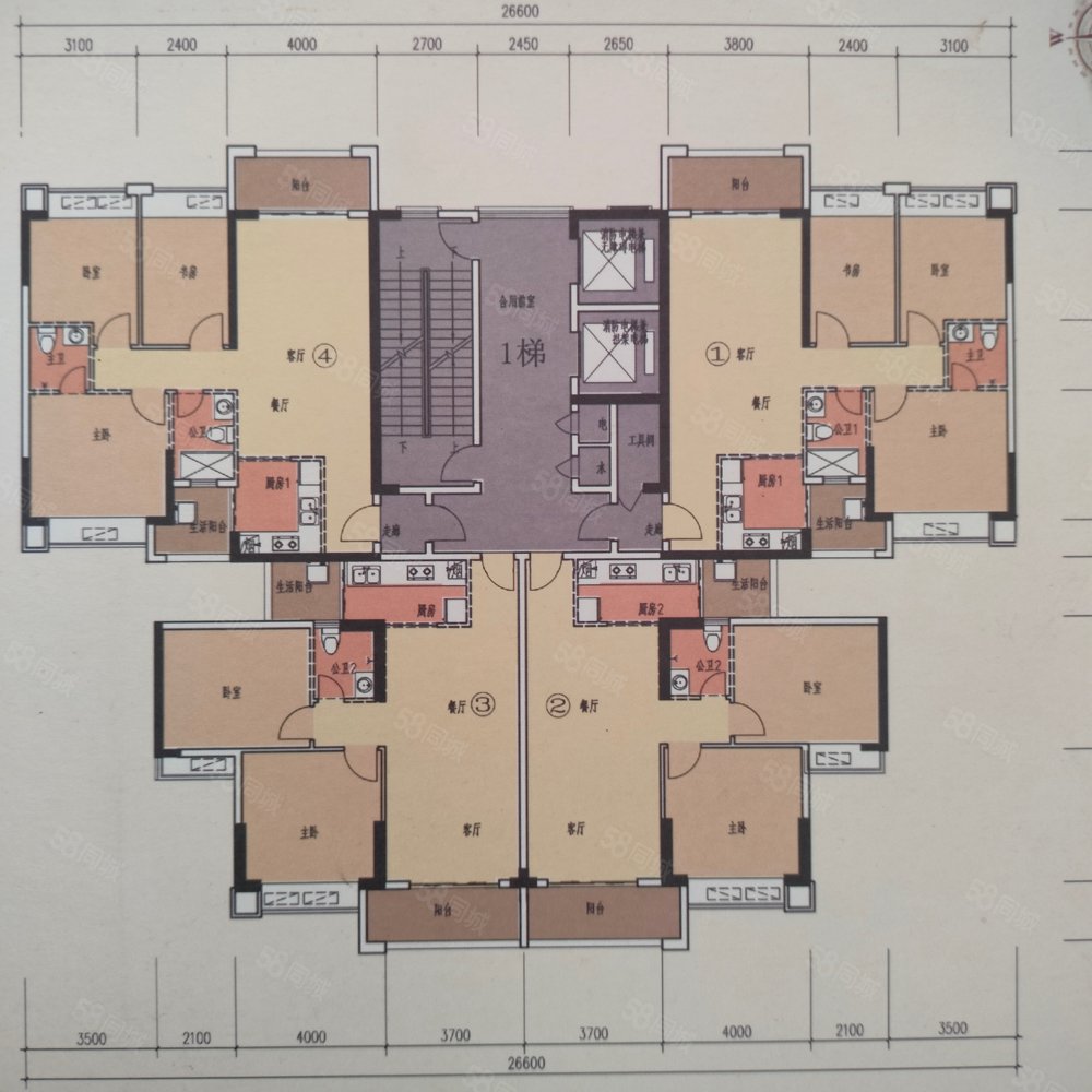 新合紫东庄3室2厅2卫90㎡西30万