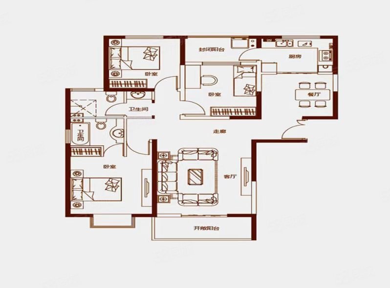 西荣路小区3室2厅1卫98㎡东南24万