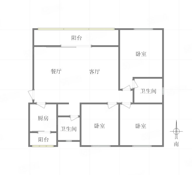 中国铁建万籁九歌3室2厅2卫101㎡南115万