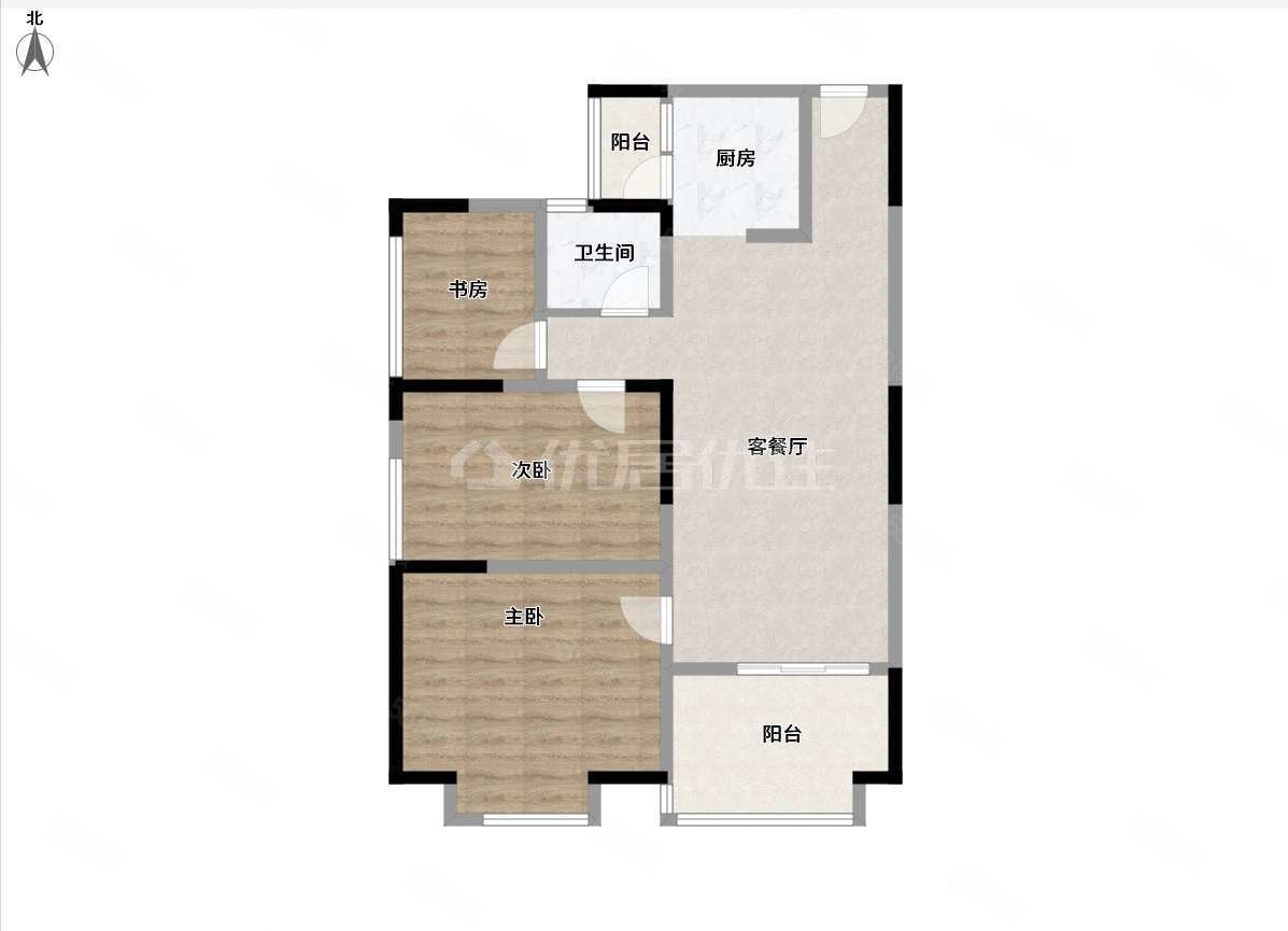 急售金源悦府精装3房 南北通透 视野开阔 随时看房