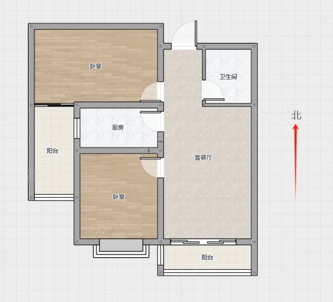 盛世桃城二区2室2厅1卫88㎡南88万