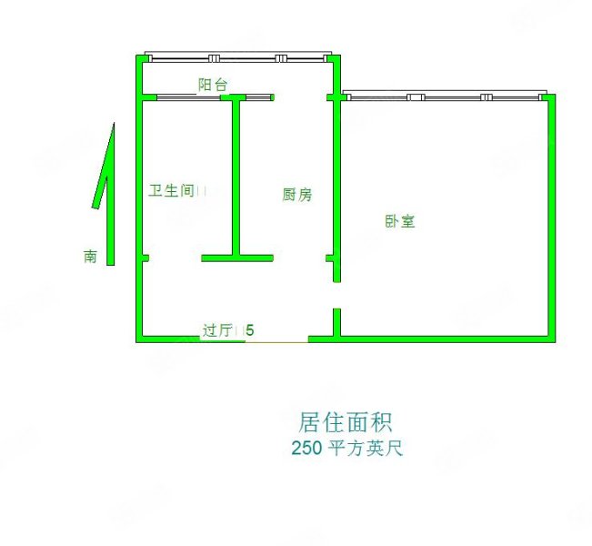 勘察研究总院宿舍(中区)1室1厅1卫45㎡南北28.8万