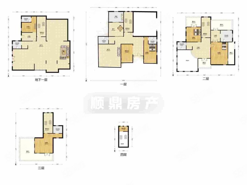 臻园美林墅5室2厅4卫610㎡南北3200万