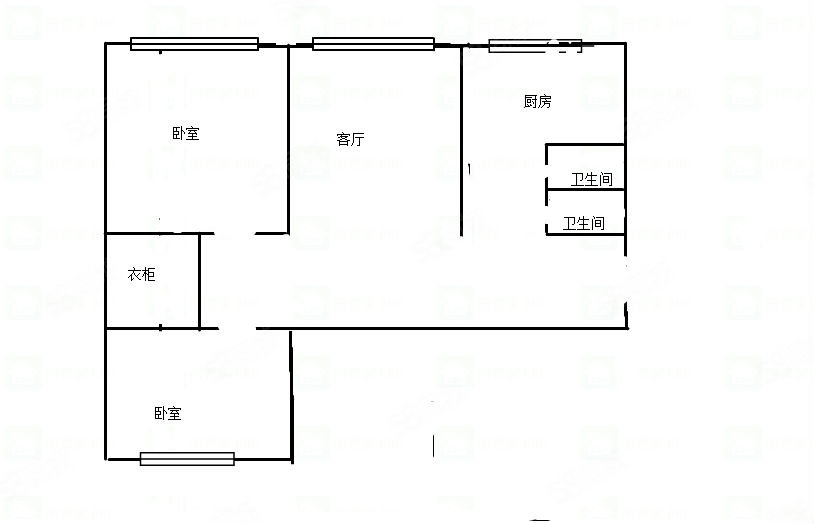 永昌小区2室1厅1卫70㎡南北39.8万