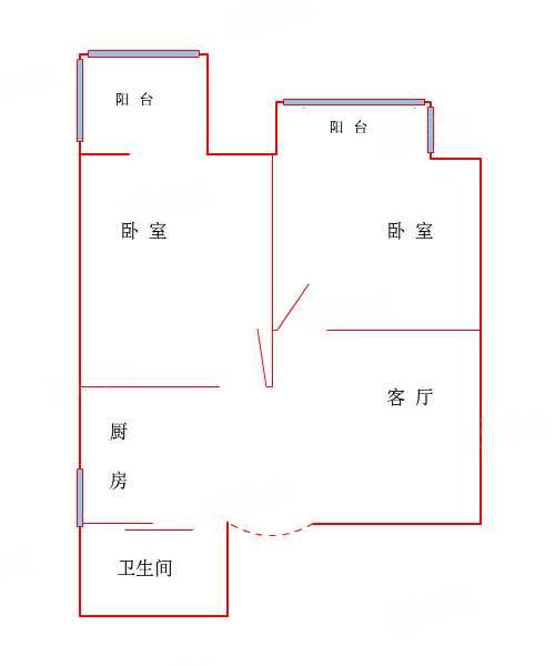 碧水云天中央城(A区)1室1厅1卫40.46㎡北27.6万