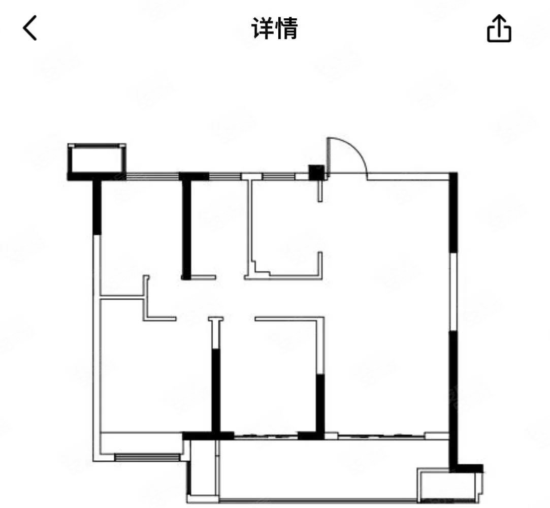 泰和丽景2室2厅1卫79.82㎡南北36.8万