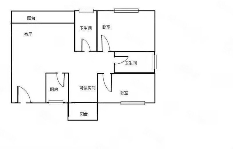 融信观山海3室2厅2卫116.6㎡南北85万