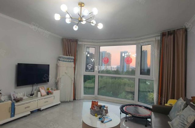 建设路南，中层三室，大飘窗，运河庭院，月亮湾，海源丽都，