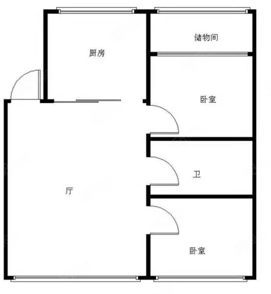 万城院子2室1厅1卫92.6㎡南北62万