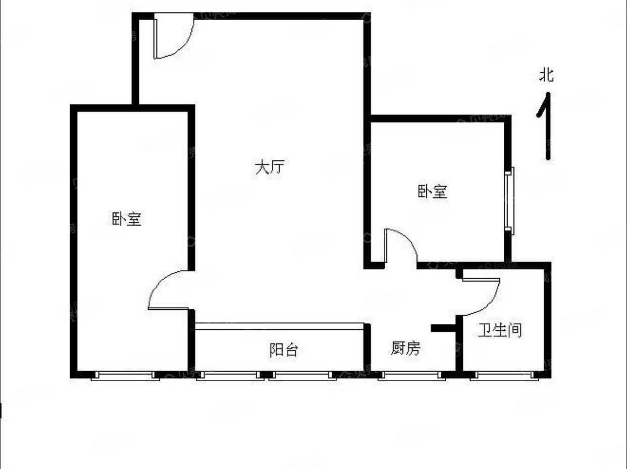 洞神坊社区2室1厅1卫86.38㎡东南282万