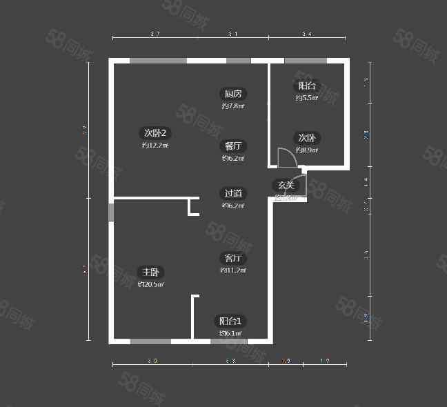 泰禾金尊府3室2厅2卫111.7㎡西南426万