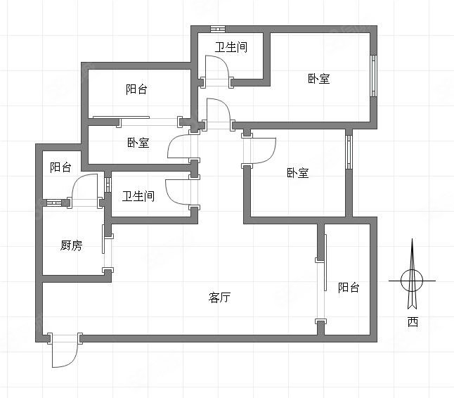 保利花半里百合园3室2厅2卫98.5㎡南123万