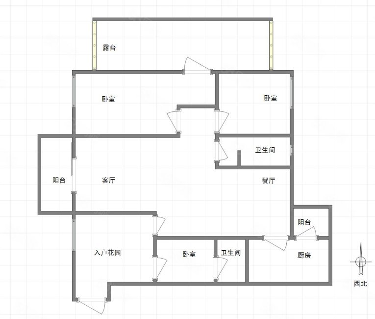 恒基翔龙江畔3室2厅2卫137.05㎡南北167万